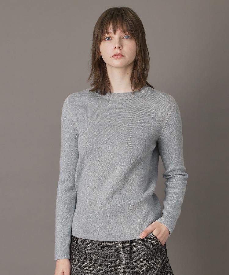 ドレステリア DRESSTERIOR ラメコットンカシミヤニット （グレージュ(050)） グレージュ(050)