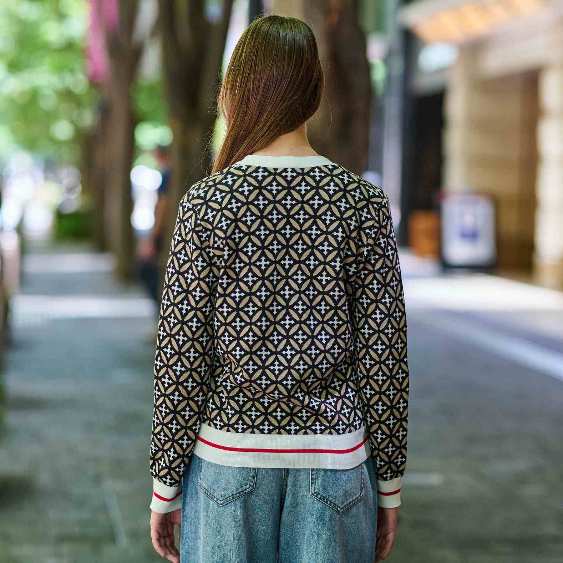 ドレステリア DRESSTERIOR オーバーラップサークルVネックカーディガン （ベージュ(152)） ベージュ(152)