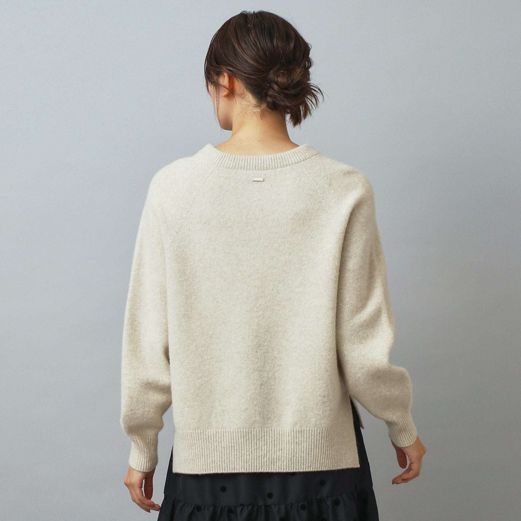 ドレステリア DRESSTERIOR カシミヤブレンドクルーネックニット （グレージュ(050)） グレージュ(050)