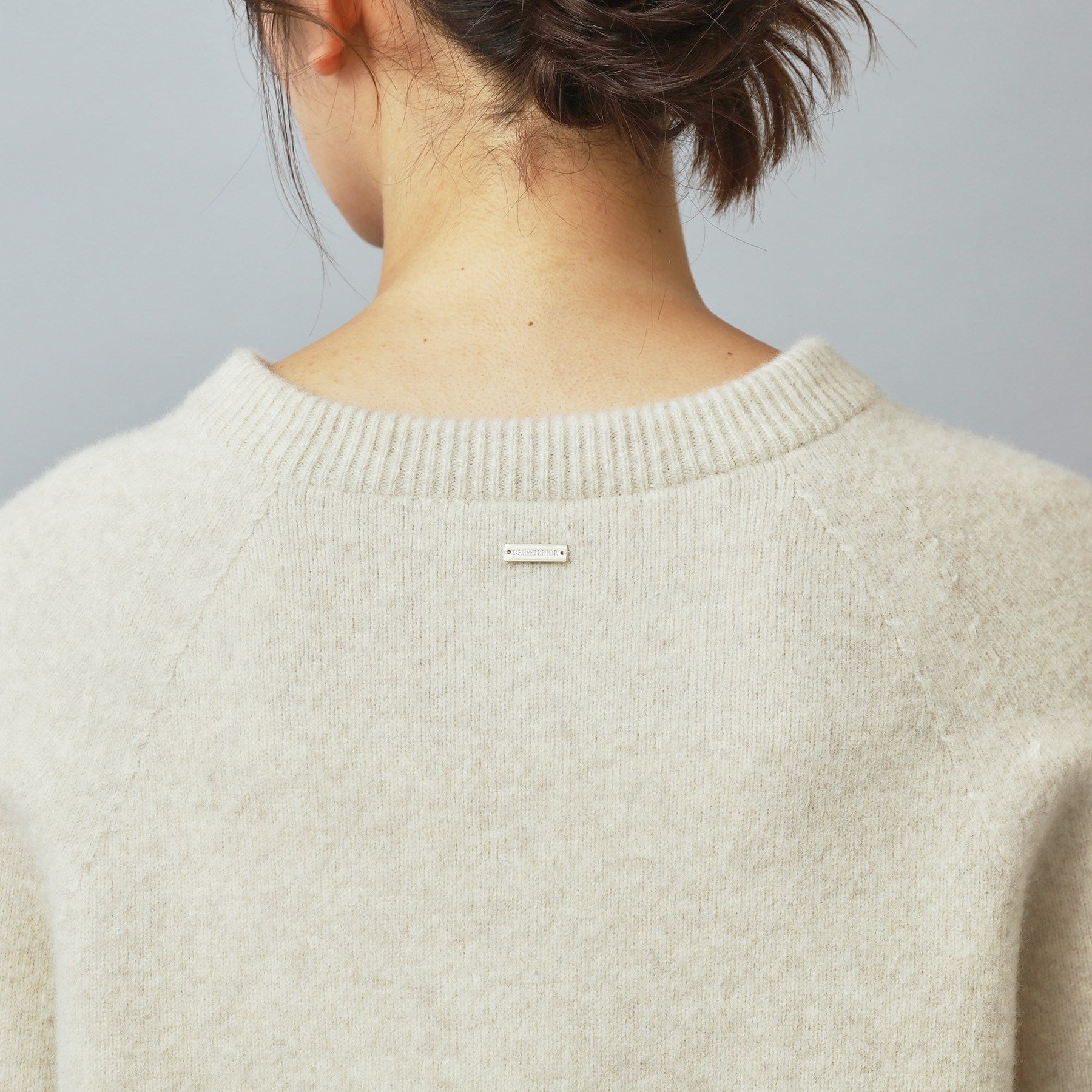 ドレステリア DRESSTERIOR カシミヤブレンドクルーネックニット （グレージュ(050)） グレージュ(050)