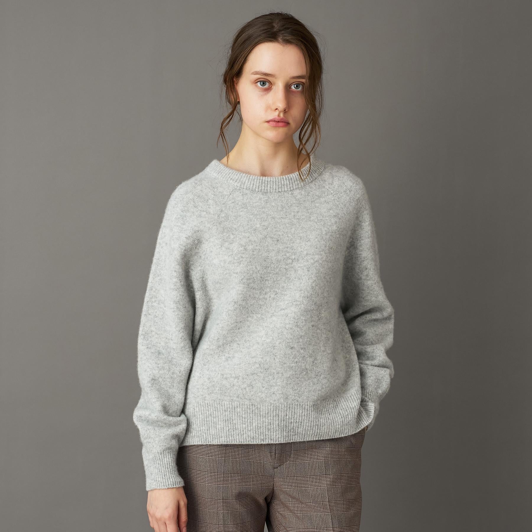 ドレステリア DRESSTERIOR カシミヤブレンドクルーネックニット （グレージュ(050)） グレージュ(050)