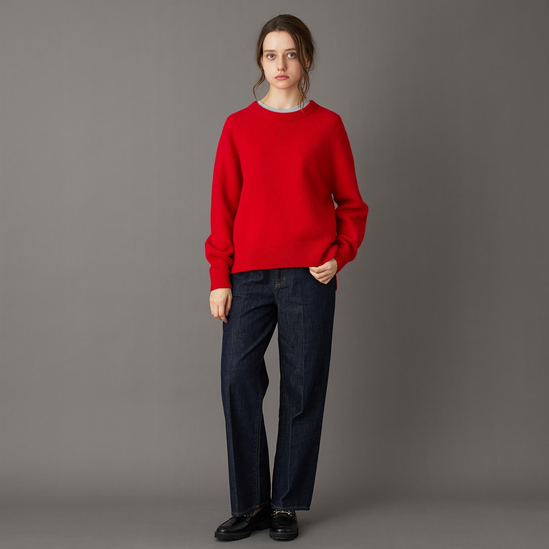 ドレステリア DRESSTERIOR カシミヤブレンドクルーネックニット （グレージュ(050)） グレージュ(050)