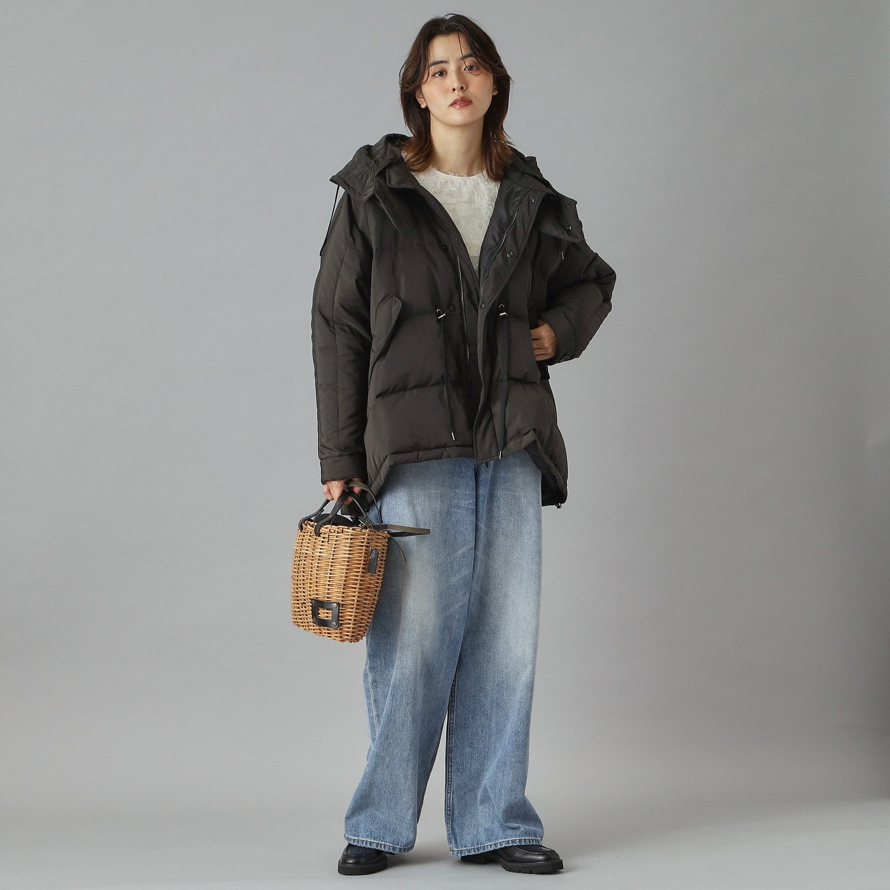 ドレステリア DRESSTERIOR VACHEMENT（ヴァシュモン） ハイカウントタフタ ダウンジャケット （ブラック(019)） ブラック(019)