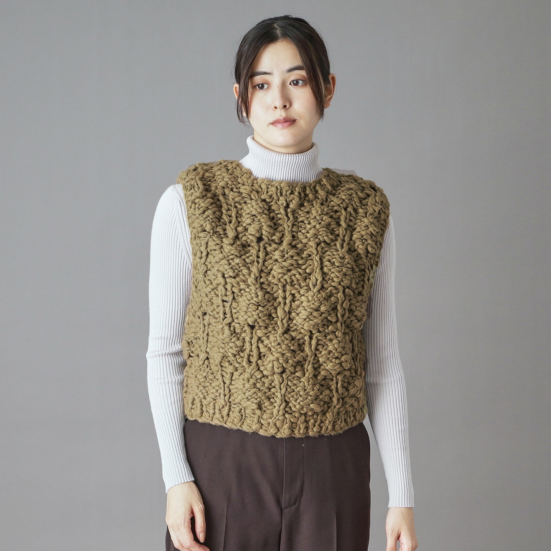 ドレステリア DRESSTERIOR muller of yoshiokubo（ミュラーオブヨシオクボ）BUMPY VEST （グリーン(022)） グリーン(022)