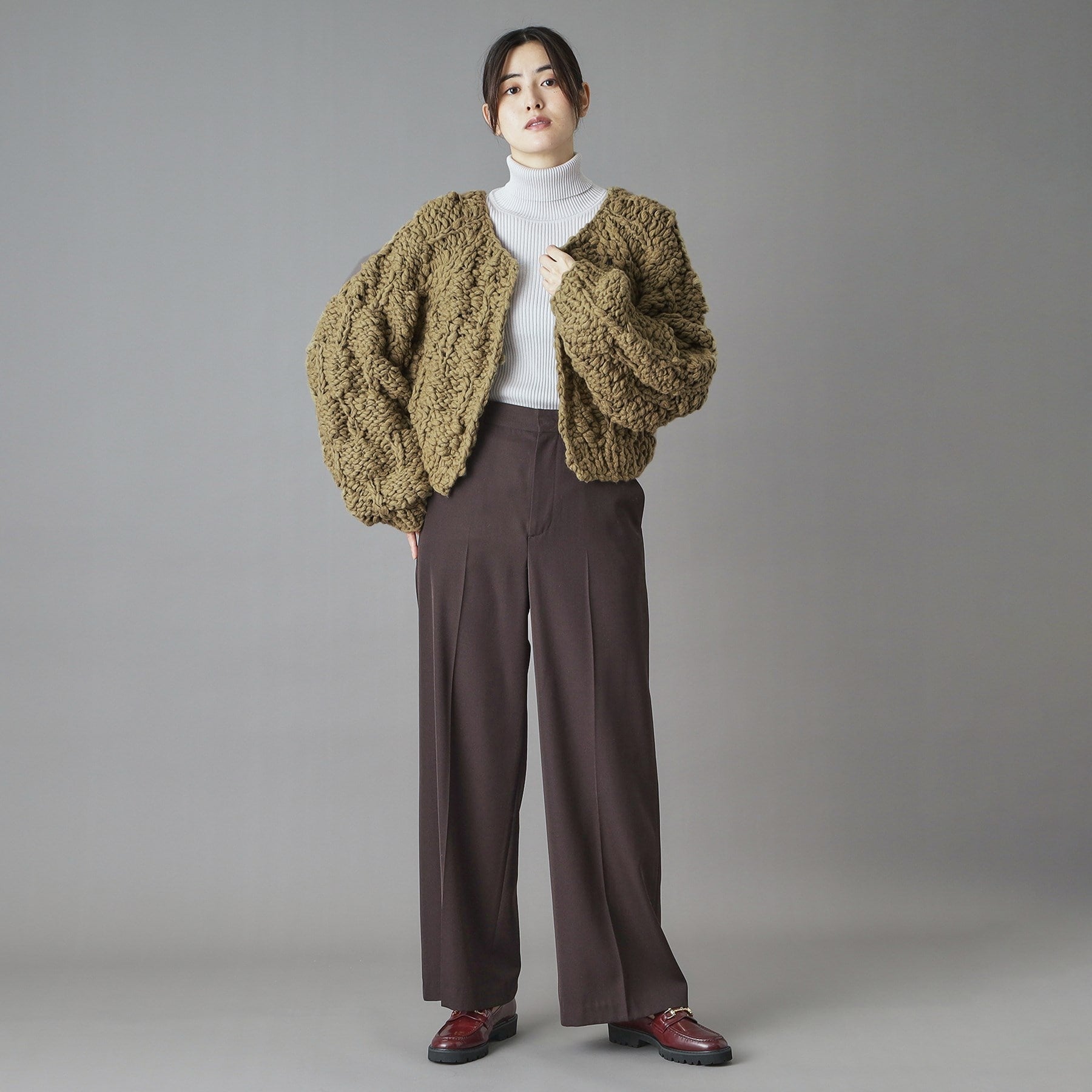 ドレステリア DRESSTERIOR muller of yoshiokubo（ミュラーオブヨシオクボ）BUMPY カーディガン （グリーン(022)） グリーン(022)