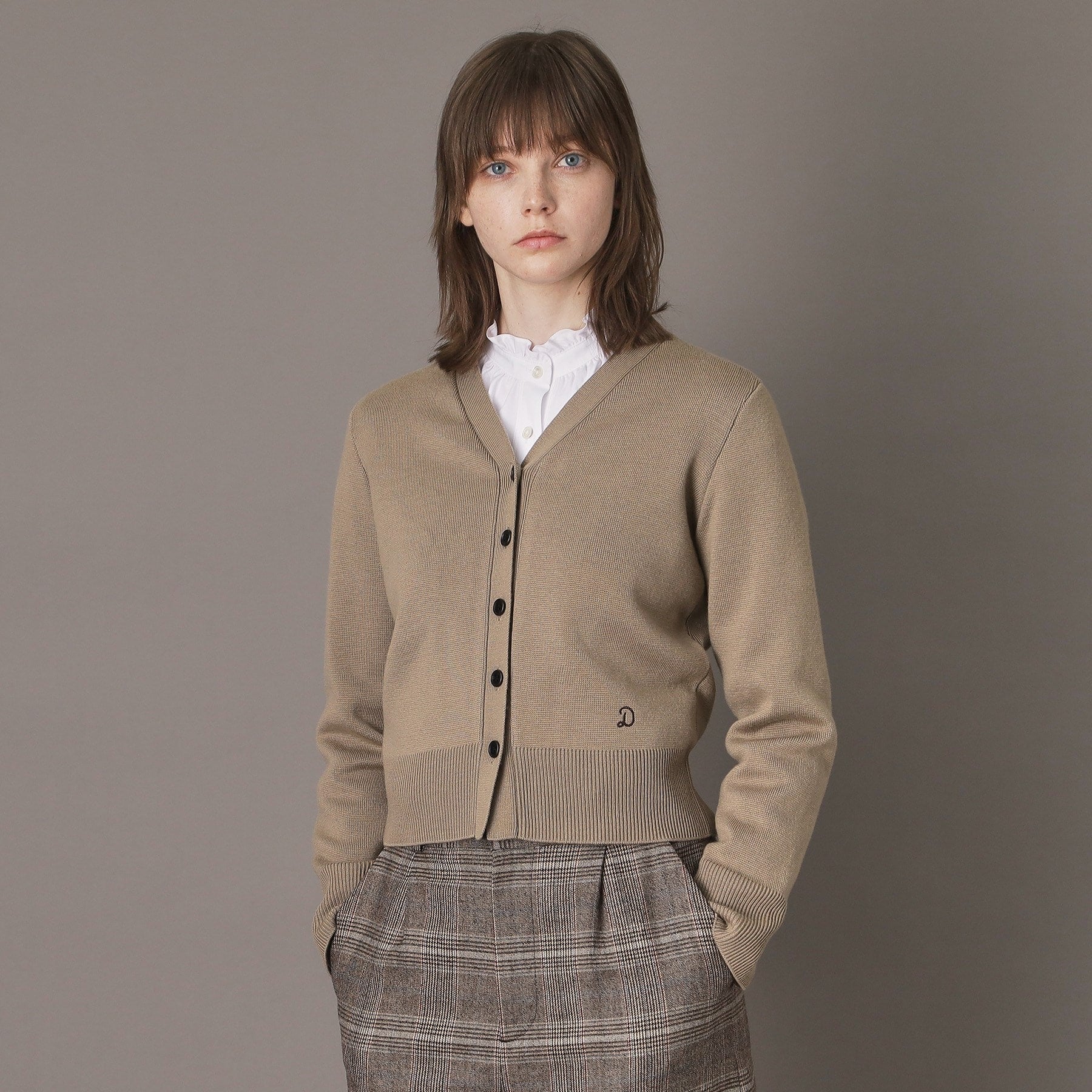 ドレステリア DRESSTERIOR ミラノリブカーディガン （モカブラウン(042)） モカブラウン(042)