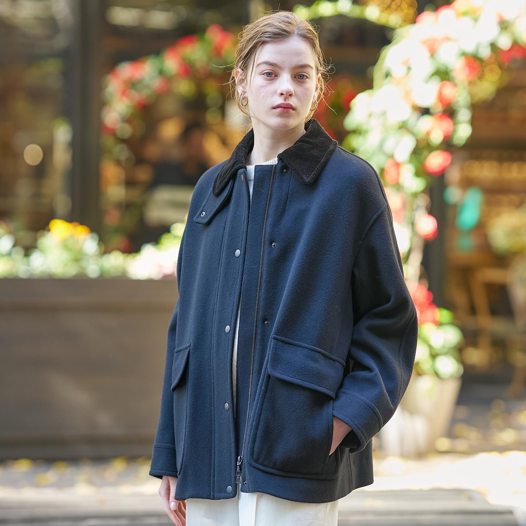 ドレステリア DRESSTERIOR ウールハンティングブルゾン （ブラック(019)） ブラック(019)