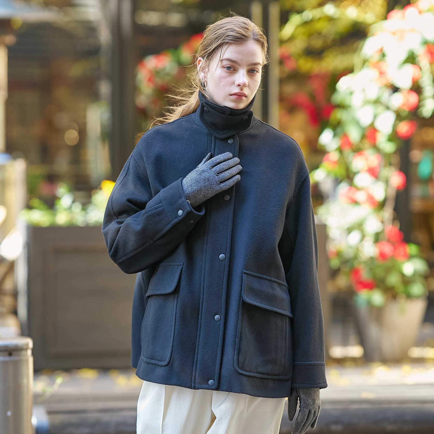 ドレステリア DRESSTERIOR ウールハンティングブルゾン （ブラック(019)） ブラック(019)