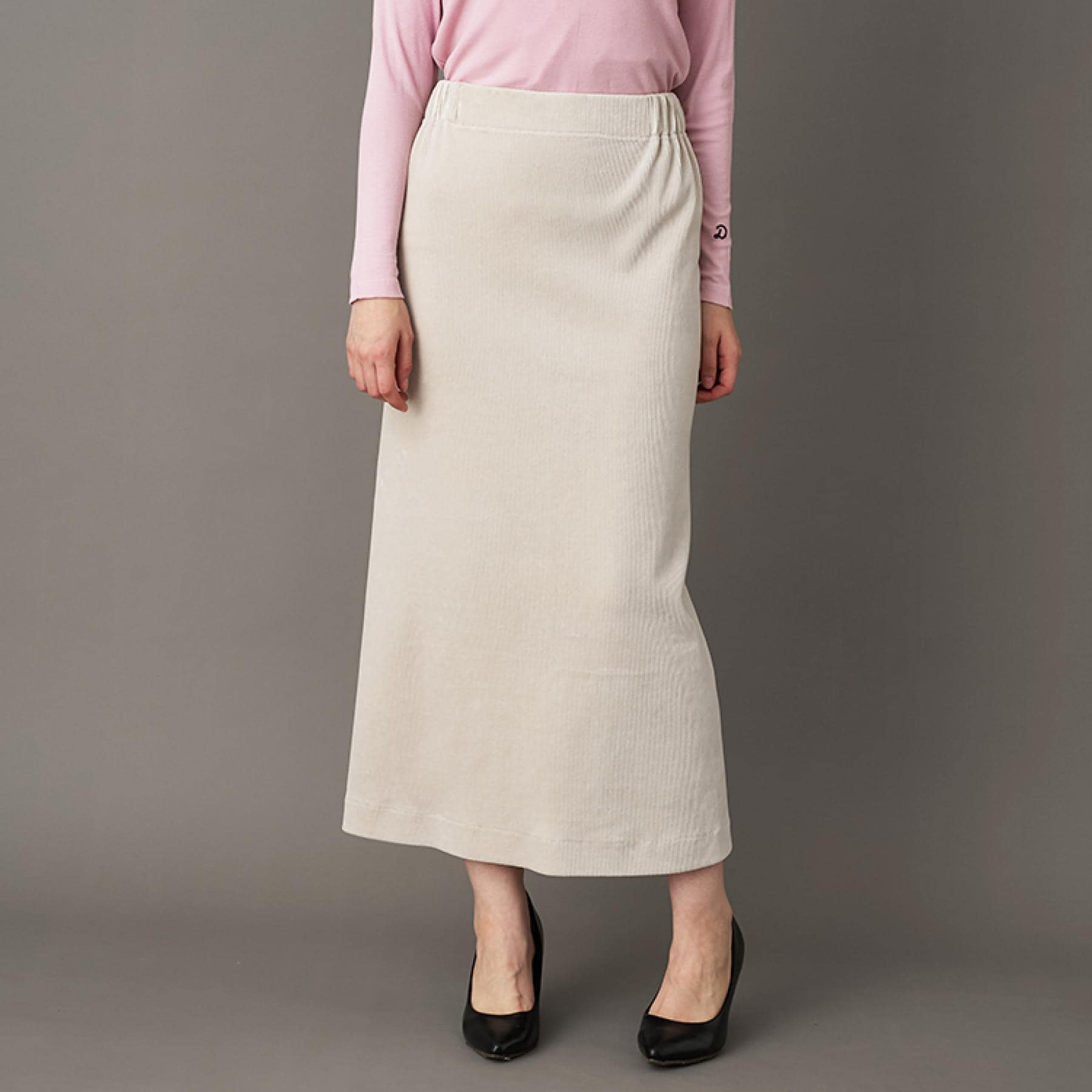 ドレステリア DRESSTERIOR コーデュロイジャージタイトスカート （ライトグレー(011)） ライトグレー(011)