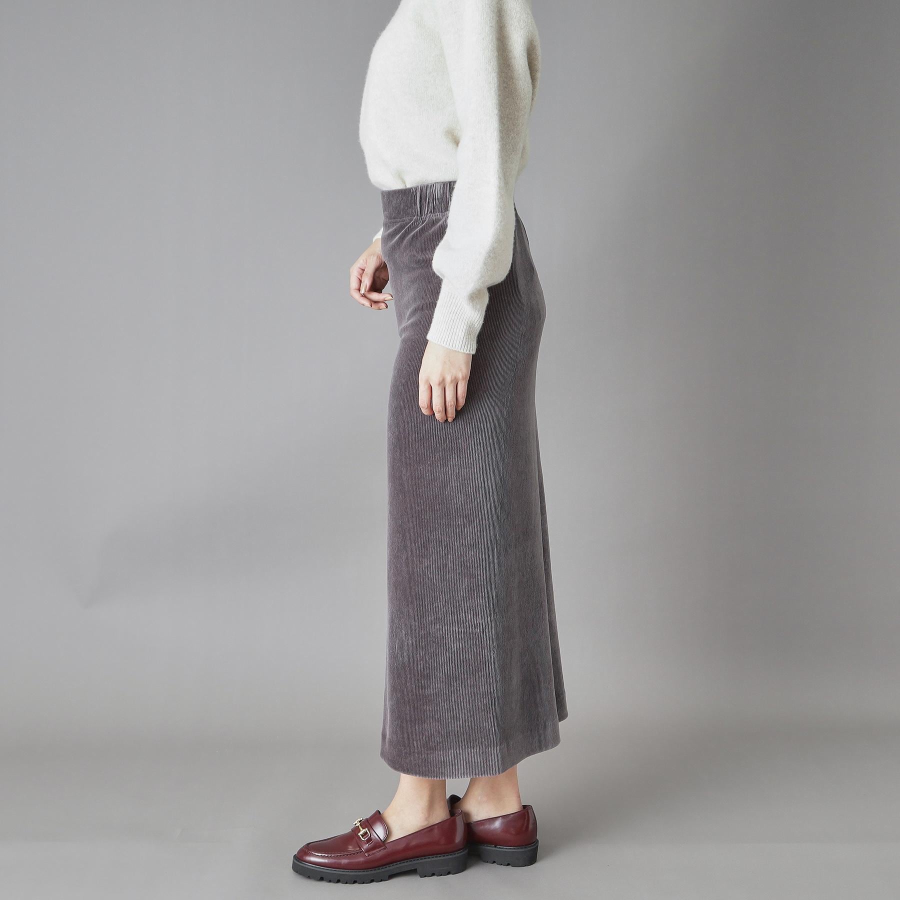 ドレステリア DRESSTERIOR コーデュロイジャージタイトスカート （ライトグレー(011)） ライトグレー(011)