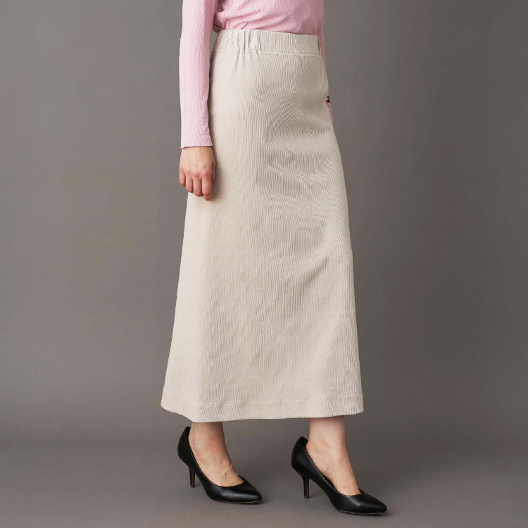 ドレステリア DRESSTERIOR コーデュロイジャージタイトスカート （ライトグレー(011)） ライトグレー(011)