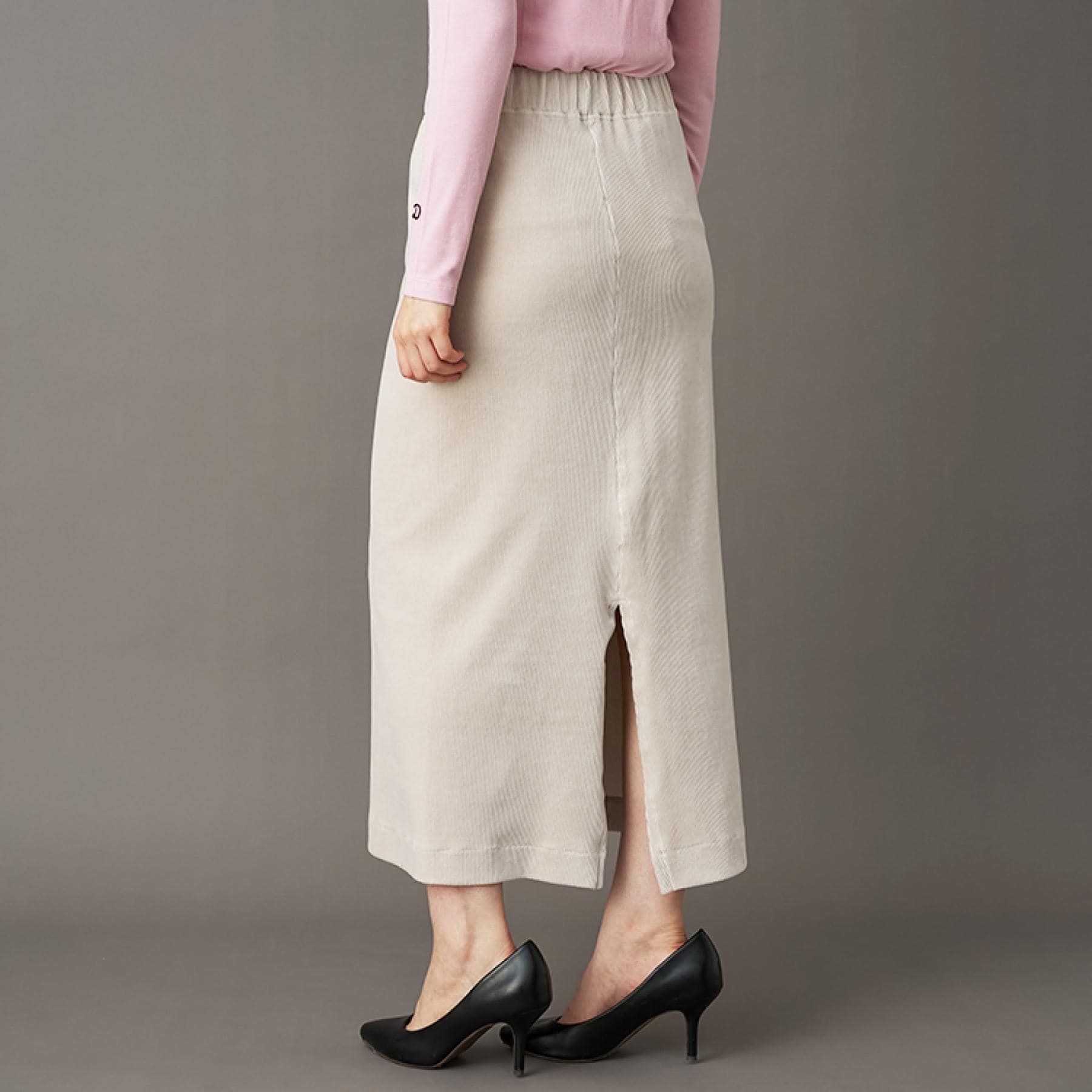 ドレステリア DRESSTERIOR コーデュロイジャージタイトスカート （ライトグレー(011)） ライトグレー(011)