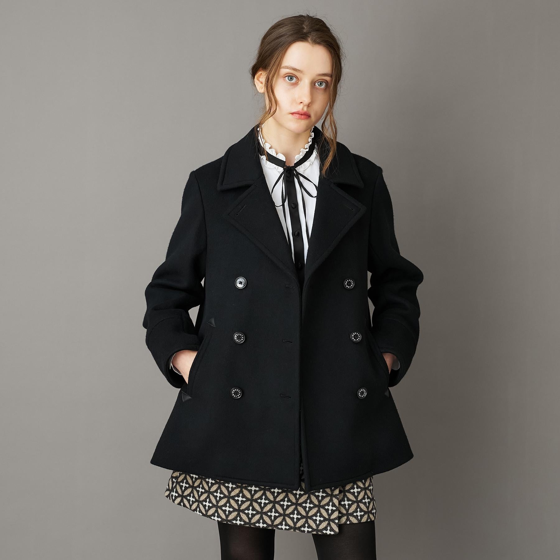 ドレステリア DRESSTERIOR Super140‘sAラインPコート （ベージュ(052)） ベージュ(052)