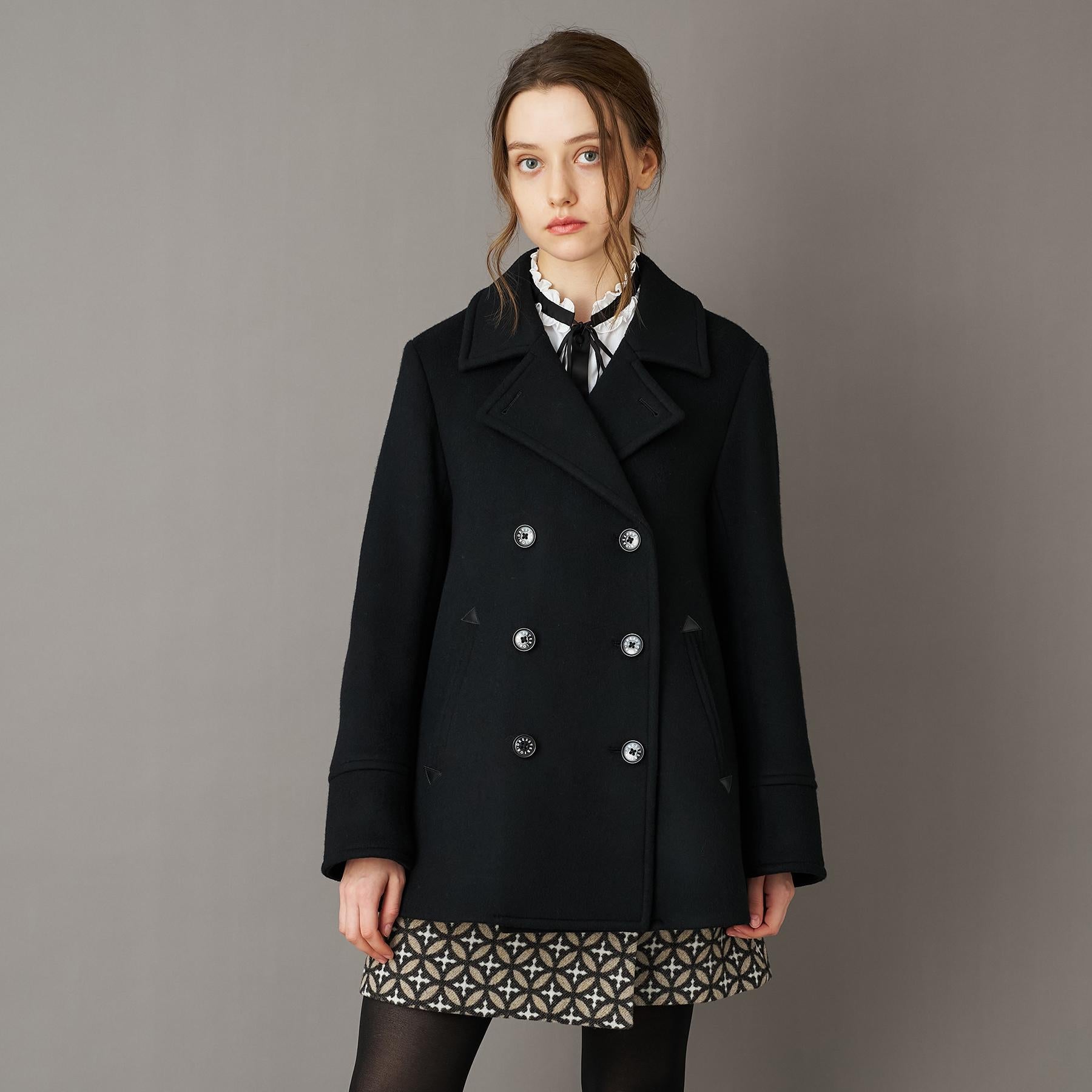 ドレステリア DRESSTERIOR Super140‘sAラインPコート （ベージュ(052)） ベージュ(052)