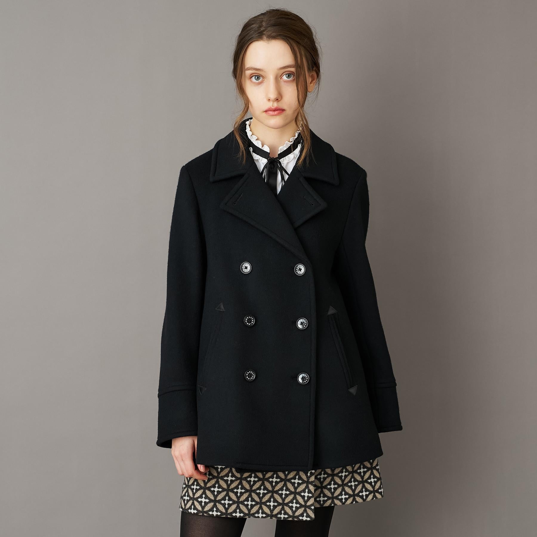 ドレステリア DRESSTERIOR Super140‘sAラインPコート （ベージュ(052)） ベージュ(052)