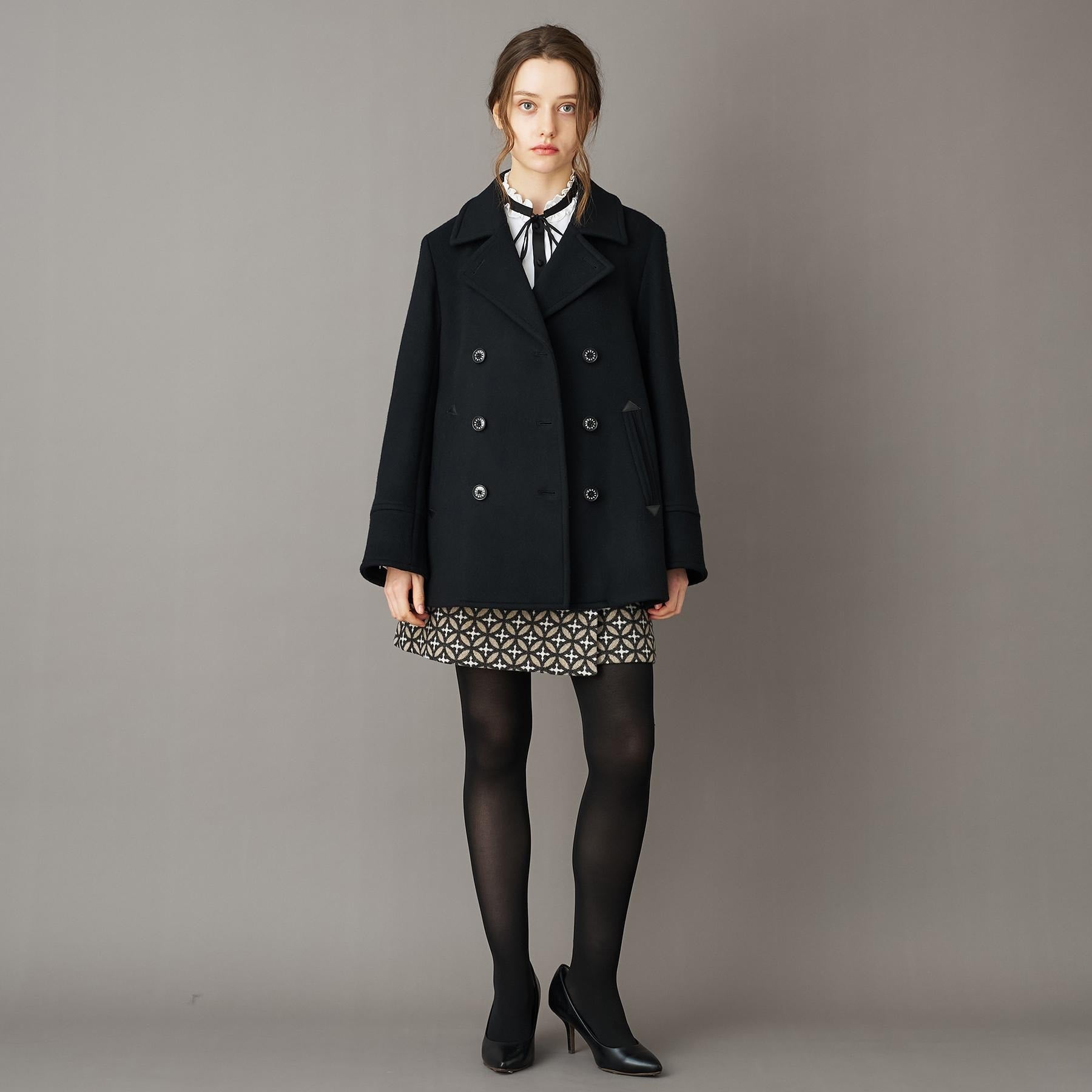 ドレステリア DRESSTERIOR Super140‘sAラインPコート （ベージュ(052)） ベージュ(052)