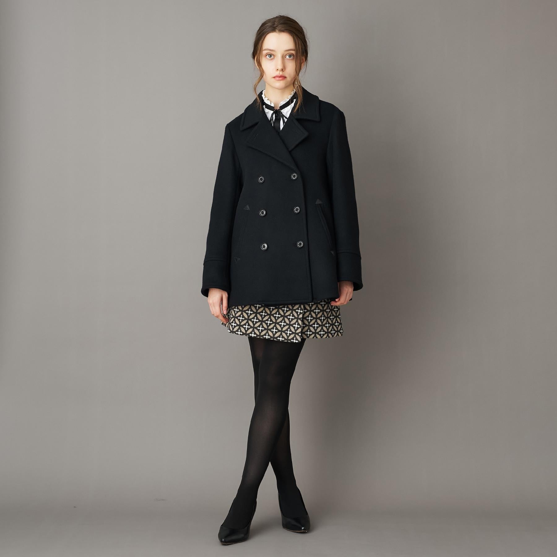 ドレステリア DRESSTERIOR Super140‘sAラインPコート （ベージュ(052)） ベージュ(052)