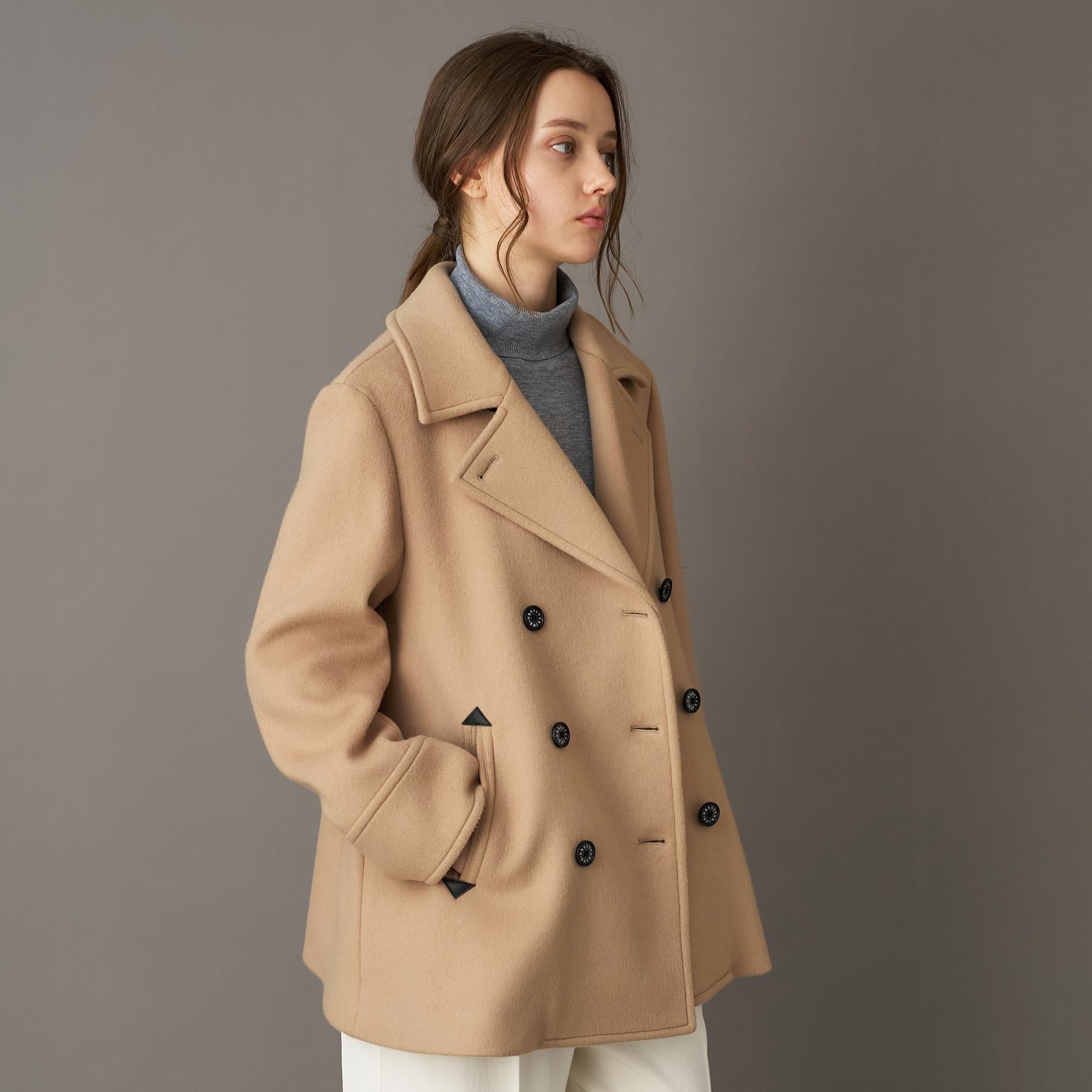 ドレステリア DRESSTERIOR Super140‘sAラインPコート （ベージュ(052)） ベージュ(052)