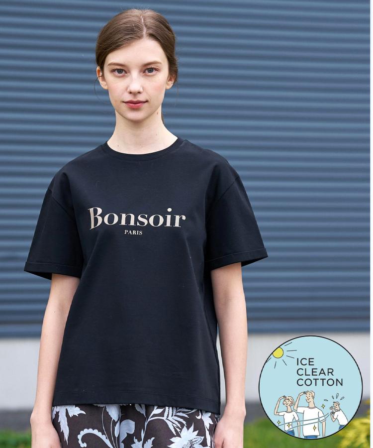 ドレステリア DRESSTERIOR アイスクリアBonsoirロゴTシャツ （ブラック(019)） ブラック(019)