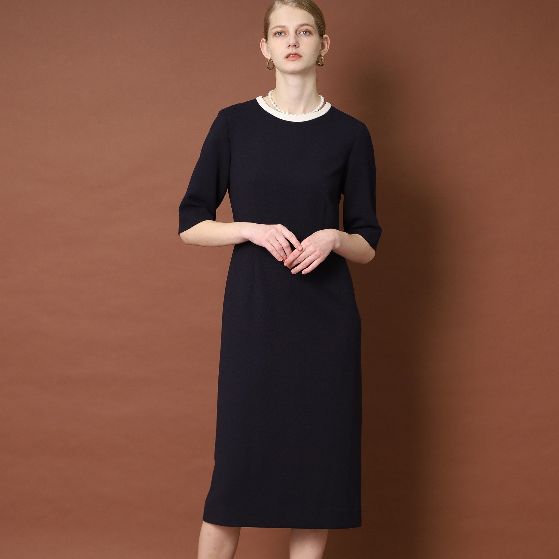 ドレステリア DRESSTERIOR 【セットアップ可】バイカラーワンピース