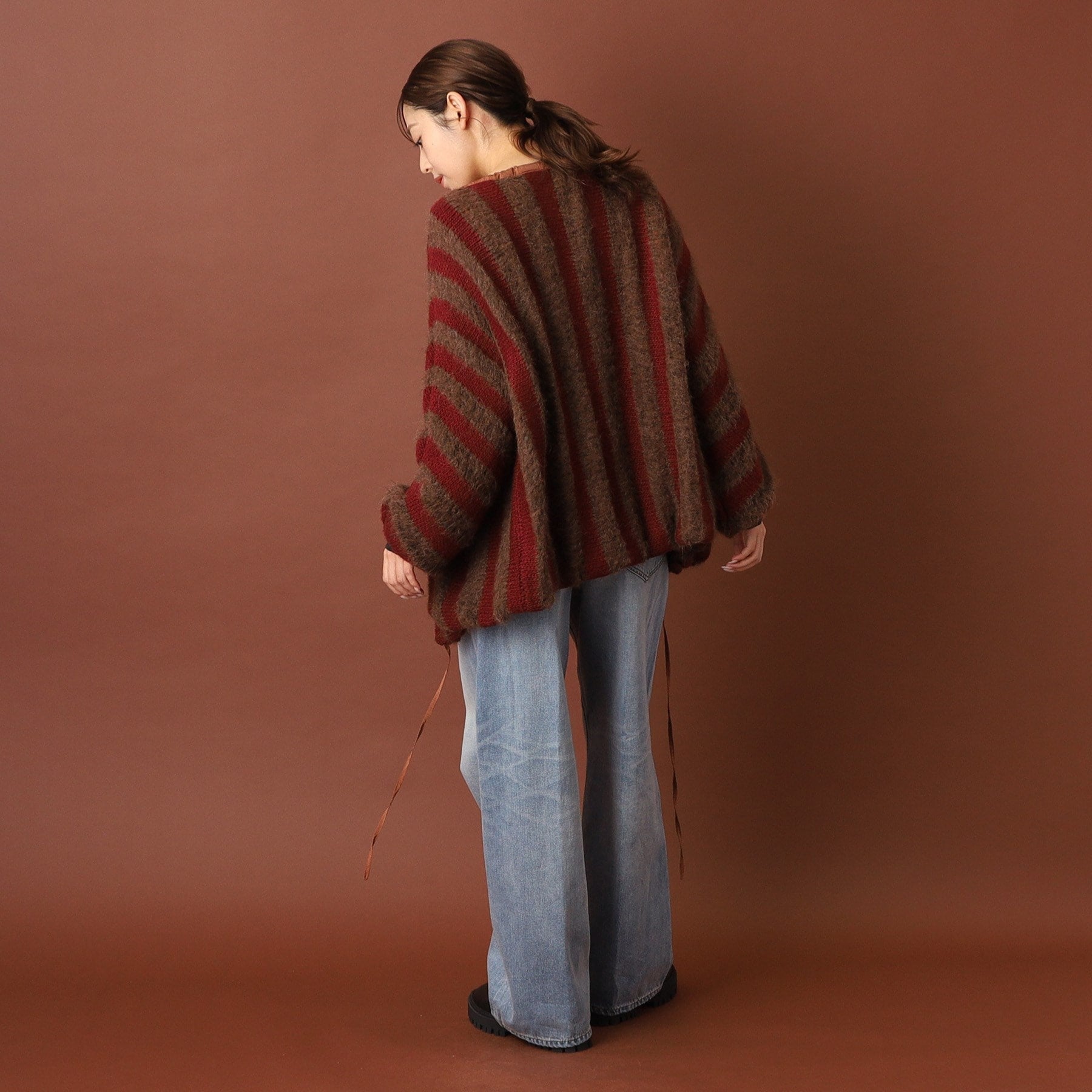 ドレステリア DRESSTERIOR muller of yoshiokubo（ミュラーオブヨシオクボ）LATTICE MOHAIR BLOUSON ニット （モカブラウン(042)） モカブラウン(042)