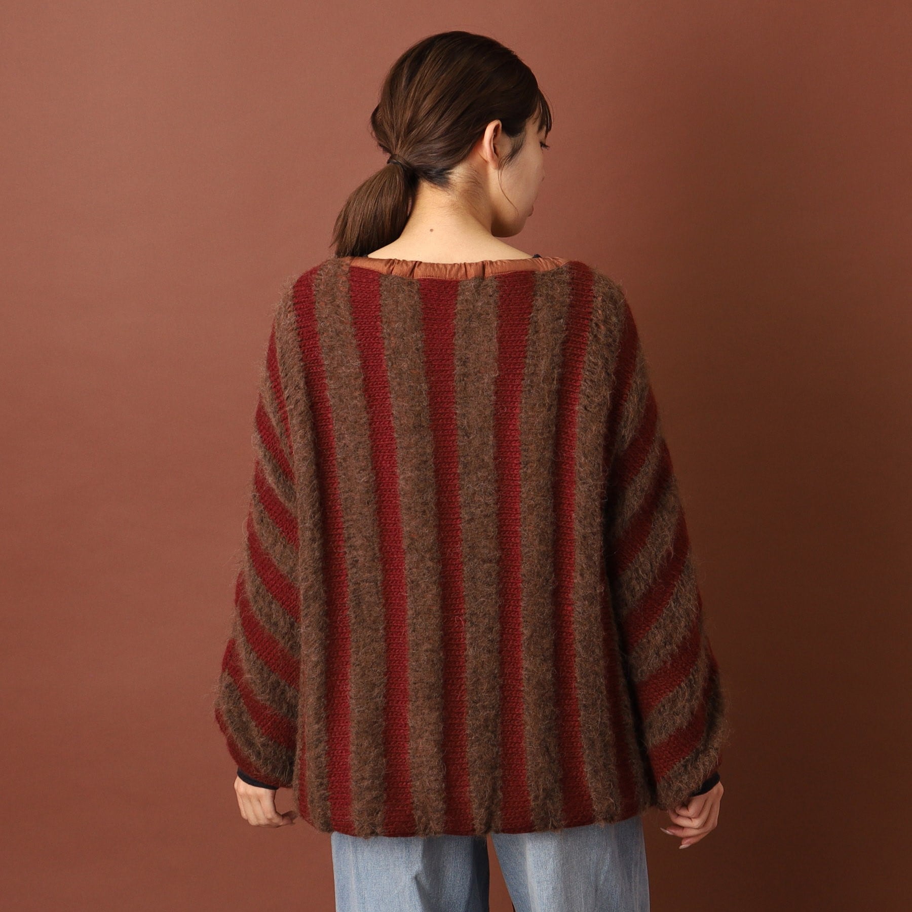 ドレステリア DRESSTERIOR muller of yoshiokubo（ミュラーオブヨシオクボ）LATTICE MOHAIR BLOUSON ニット （モカブラウン(042)） モカブラウン(042)
