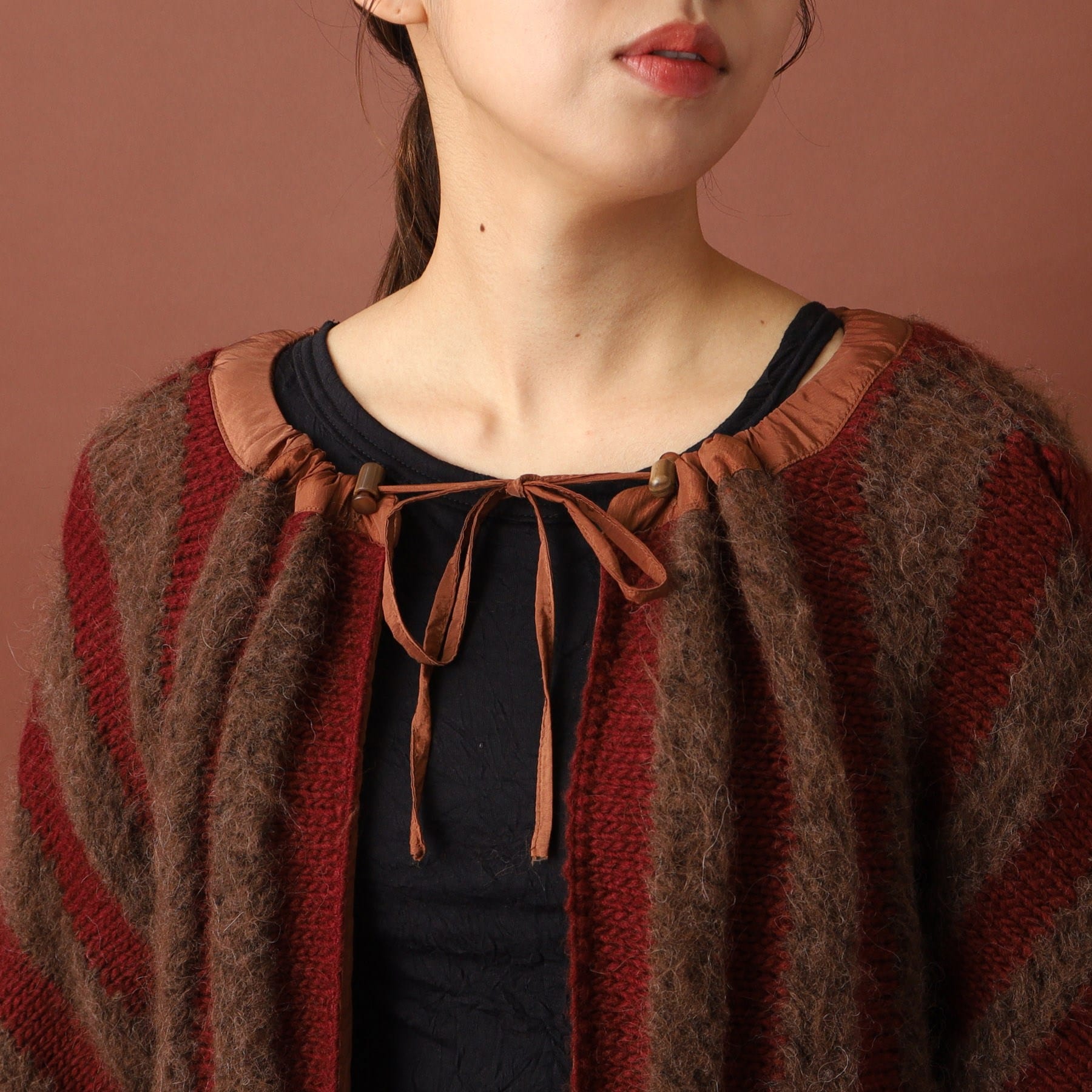 ドレステリア DRESSTERIOR muller of yoshiokubo（ミュラーオブヨシオクボ）LATTICE MOHAIR BLOUSON ニット （モカブラウン(042)） モカブラウン(042)