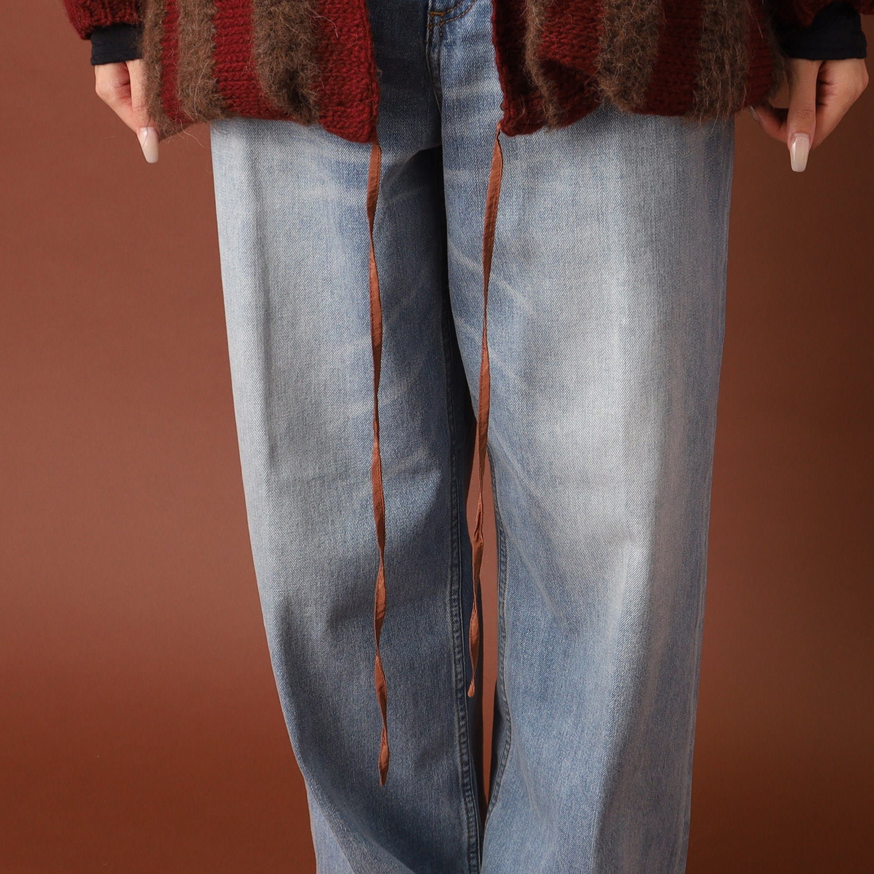 ドレステリア DRESSTERIOR muller of yoshiokubo（ミュラーオブヨシオクボ）LATTICE MOHAIR BLOUSON ニット （モカブラウン(042)） モカブラウン(042)
