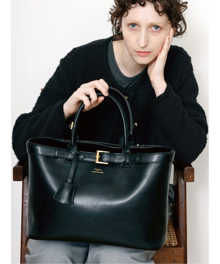 BELTED TOTO BAG MEDIUM （モノトーン） 黒