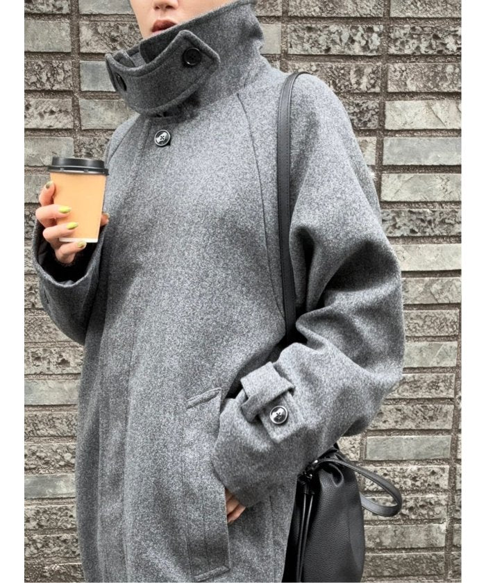 ドロー DRAW DRAW テックメルトン ダブルBIGコート （グレー） グレー