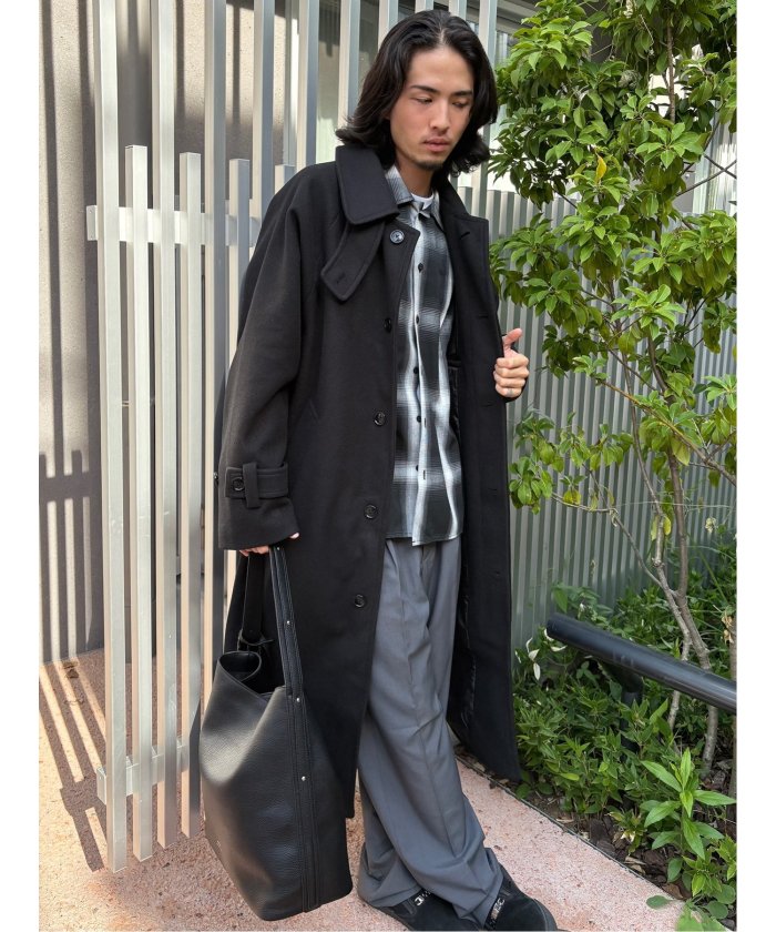 ドロー DRAW DRAW テックメルトン ダブルBIGコート （グレー） グレー