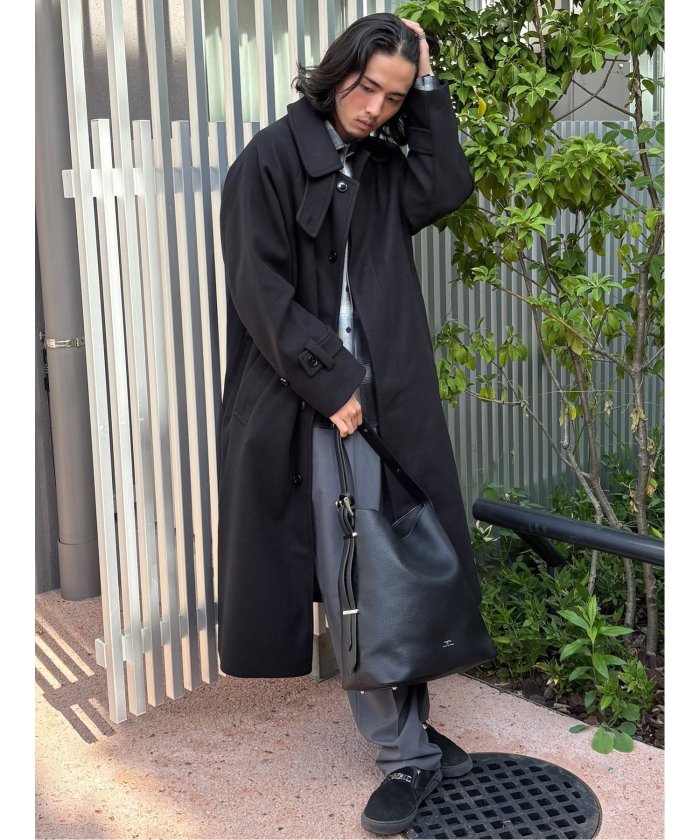 ドロー DRAW DRAW テックメルトン ダブルBIGコート （グレー） グレー