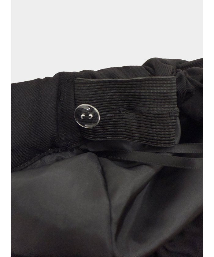 ドロー DRAW pleats long skirt （グレー） 黒