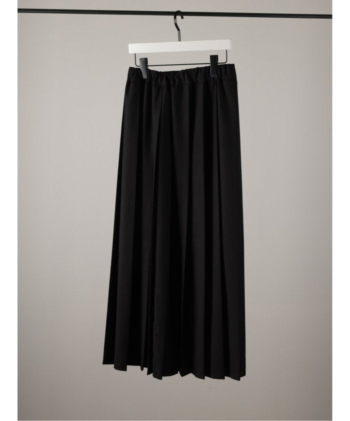 ドロー DRAW pleats long skirt （グレー） 黒