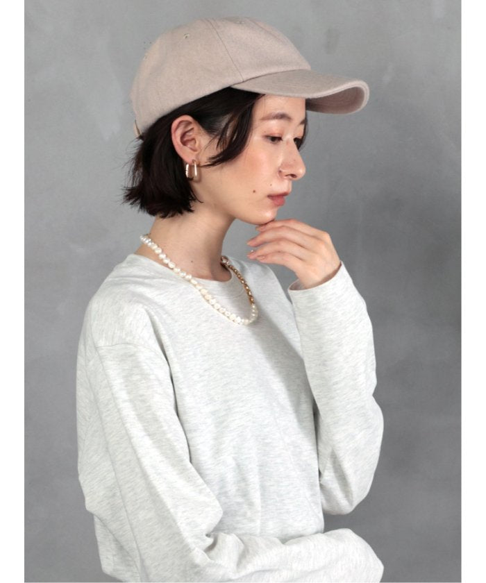 ドロー DRAW DRAW メルトンキャップ （アイボリー） 紺