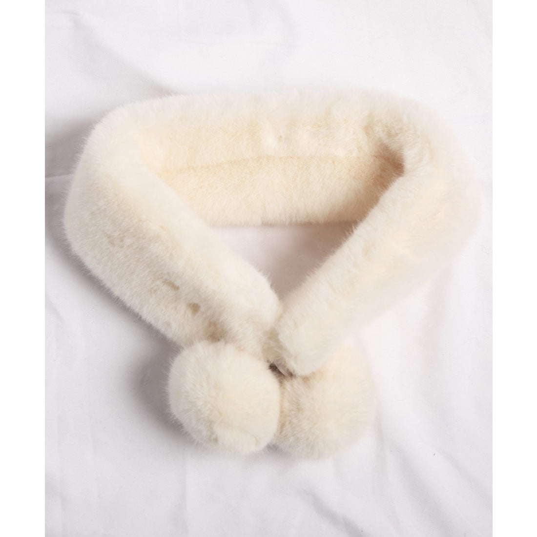 DRESS+ Eco-fur pom-pom tippet [Wedding] [Party]