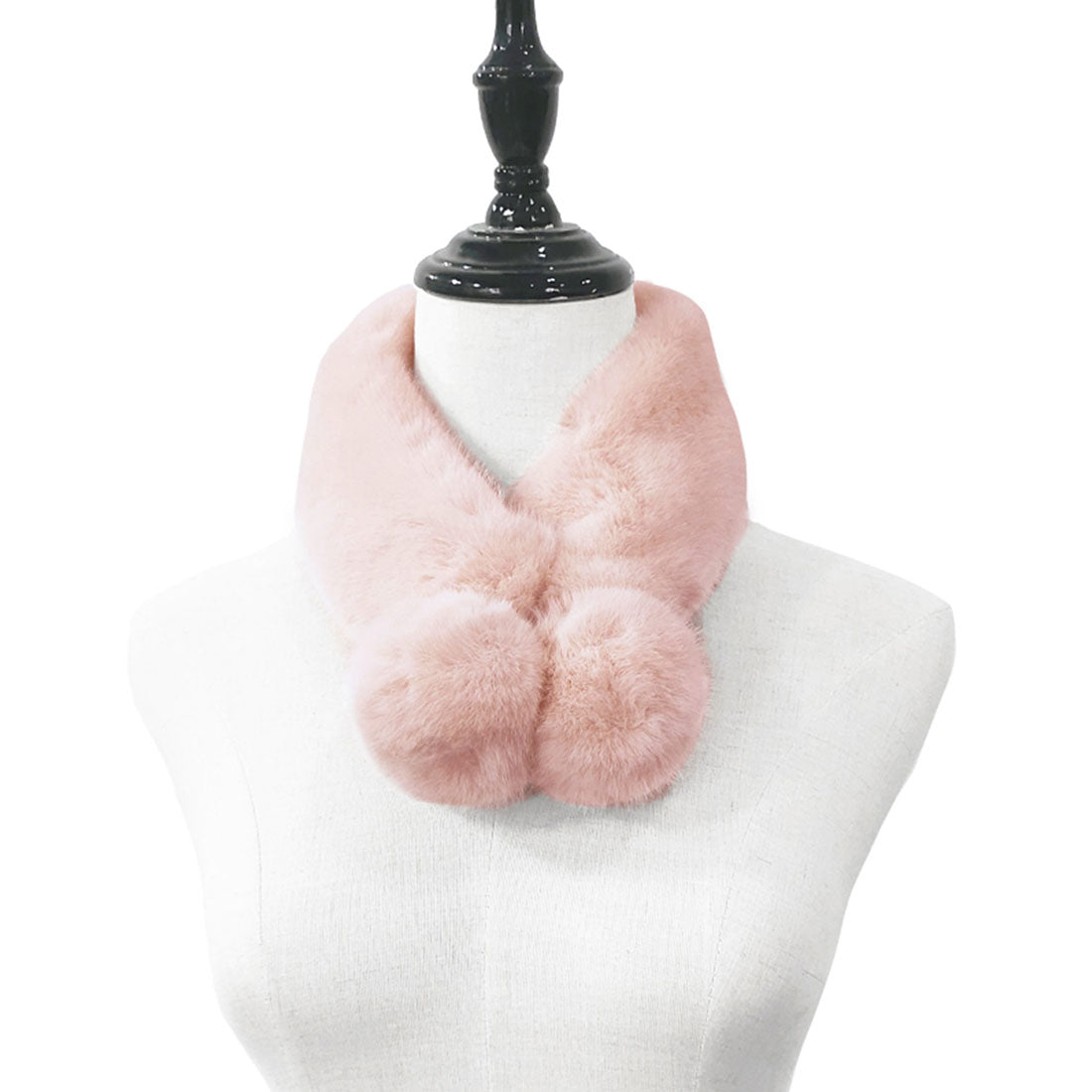 DRESS+ Eco-fur pom-pom tippet [Wedding] [Party]