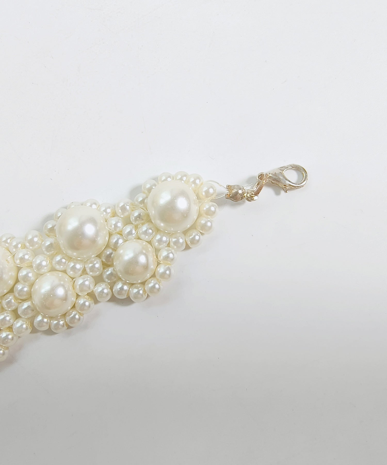 ドレスプラス DRESS+ パールネックレス チョーカー型 ボリュームアクセ 結婚式 （ホワイト） ホワイト