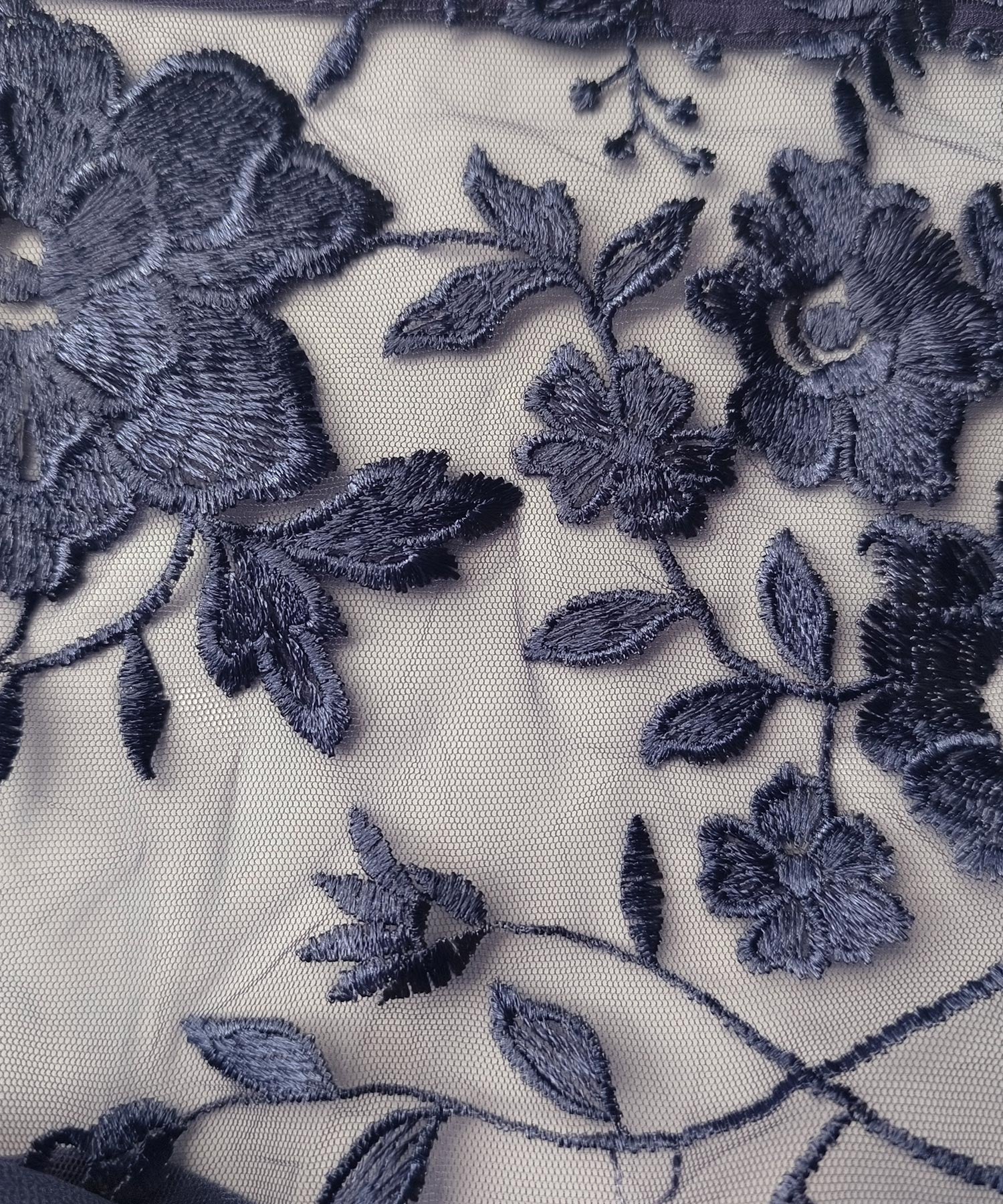 ドレスプラス DRESS+ レイヤードワンピース 花柄刺繍 パーティー （スモークピンク） スモークピンク