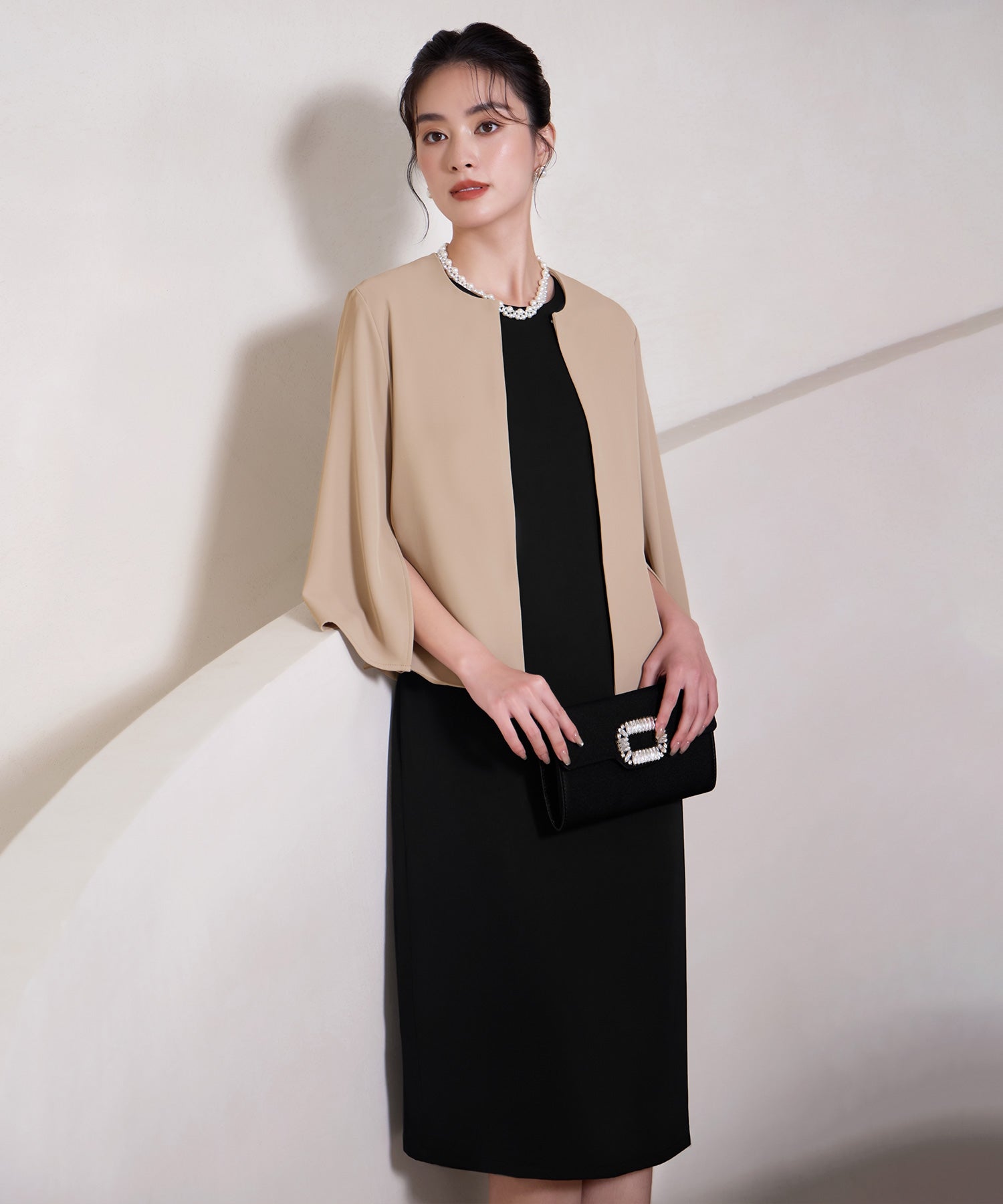 ドレスプラス DRESS+ 高見えジャケットで差がつくセットアップ （モカ） モカ