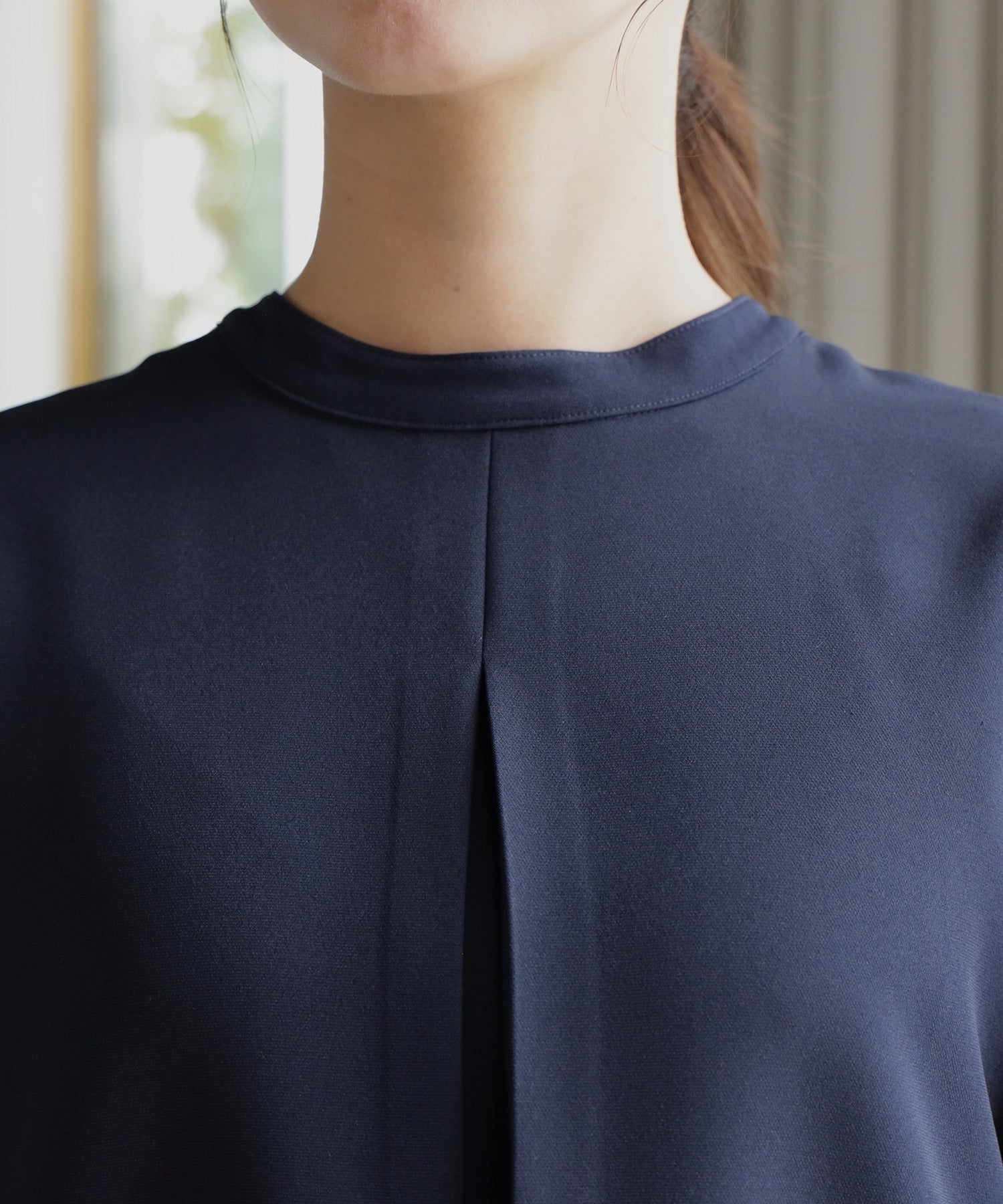 ドレスプラス DRESS+ 品さ際立つ前後2wayフォーマルワンピース （ネイビー） ネイビー