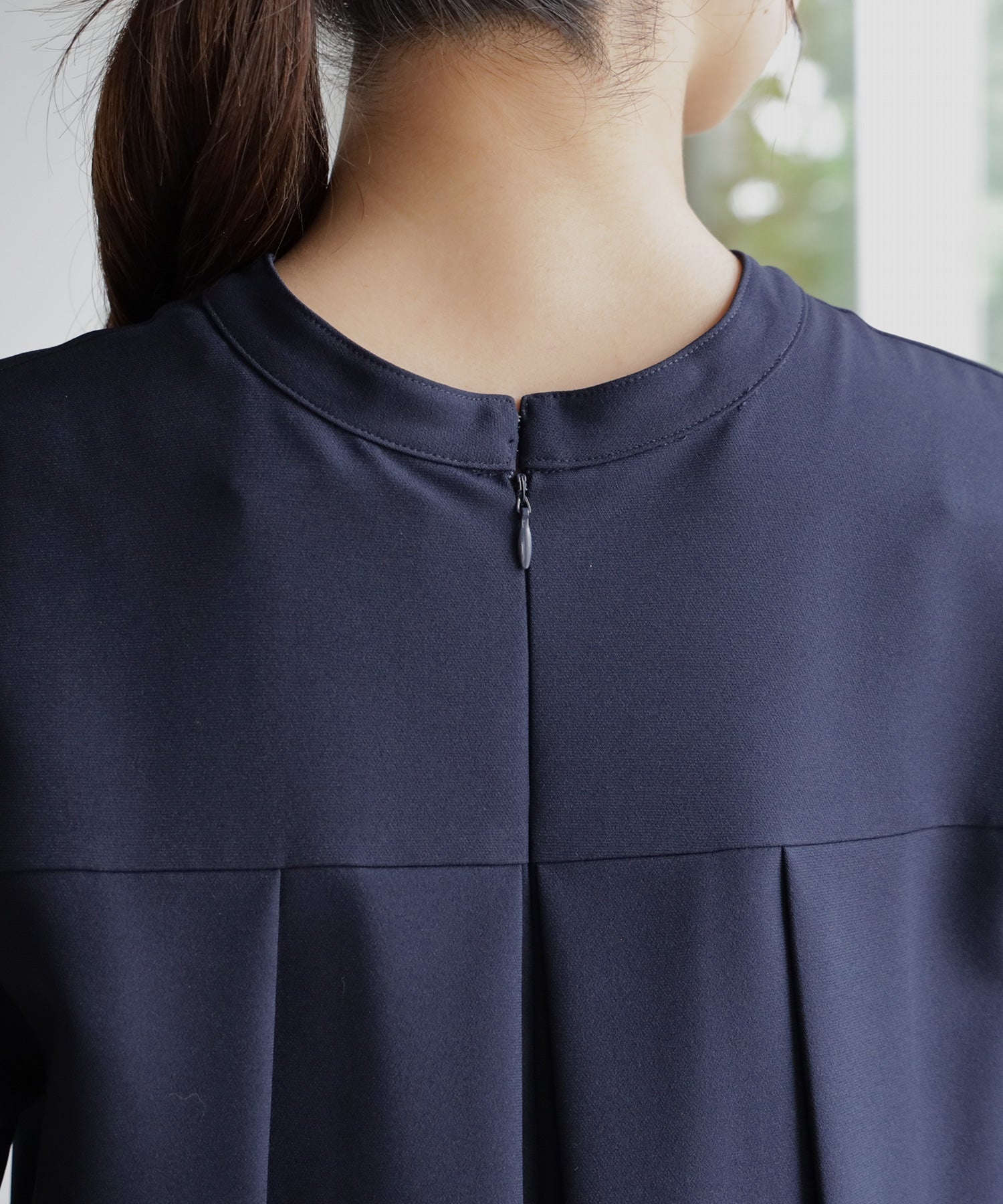 ドレスプラス DRESS+ 品さ際立つ前後2wayフォーマルワンピース （ネイビー） ネイビー