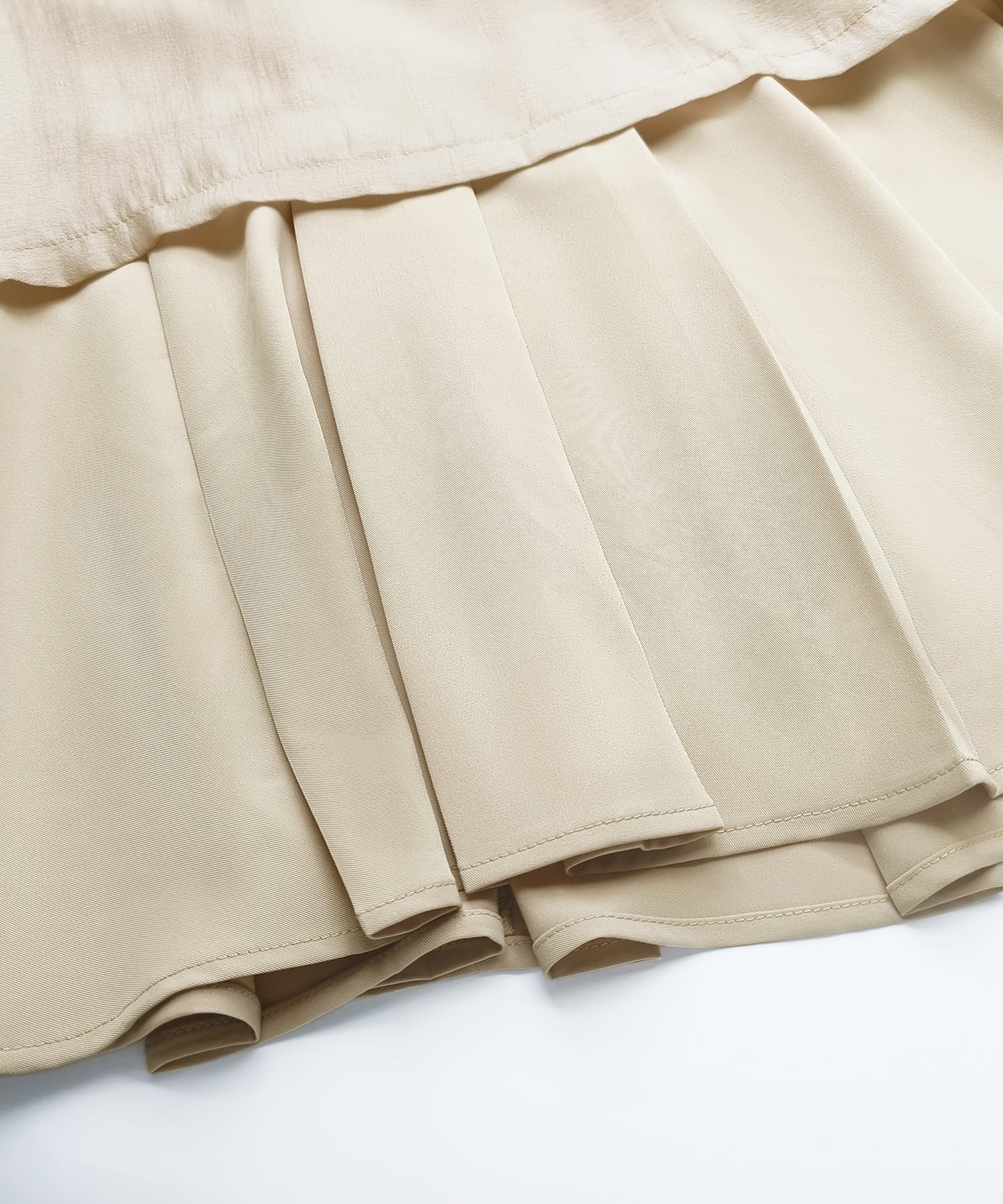 ドレスプラス DRESS+ 着回し自在なペプラムパンツセットアップ （ベージュ） ベージュ