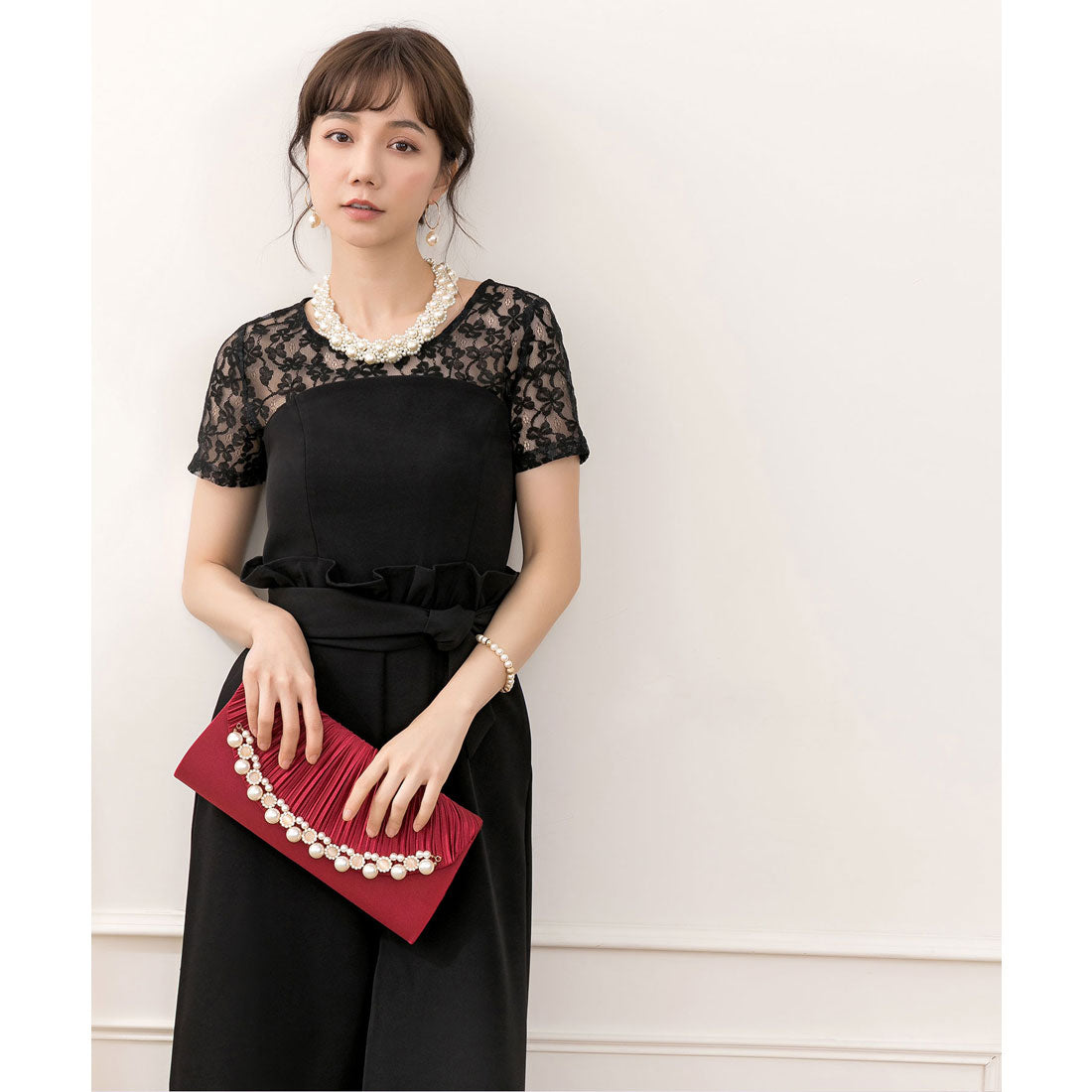 DRESS+ Lace Top & Bustier Style Set-Up Dress - Wedding Dress - Invitation Party Dress