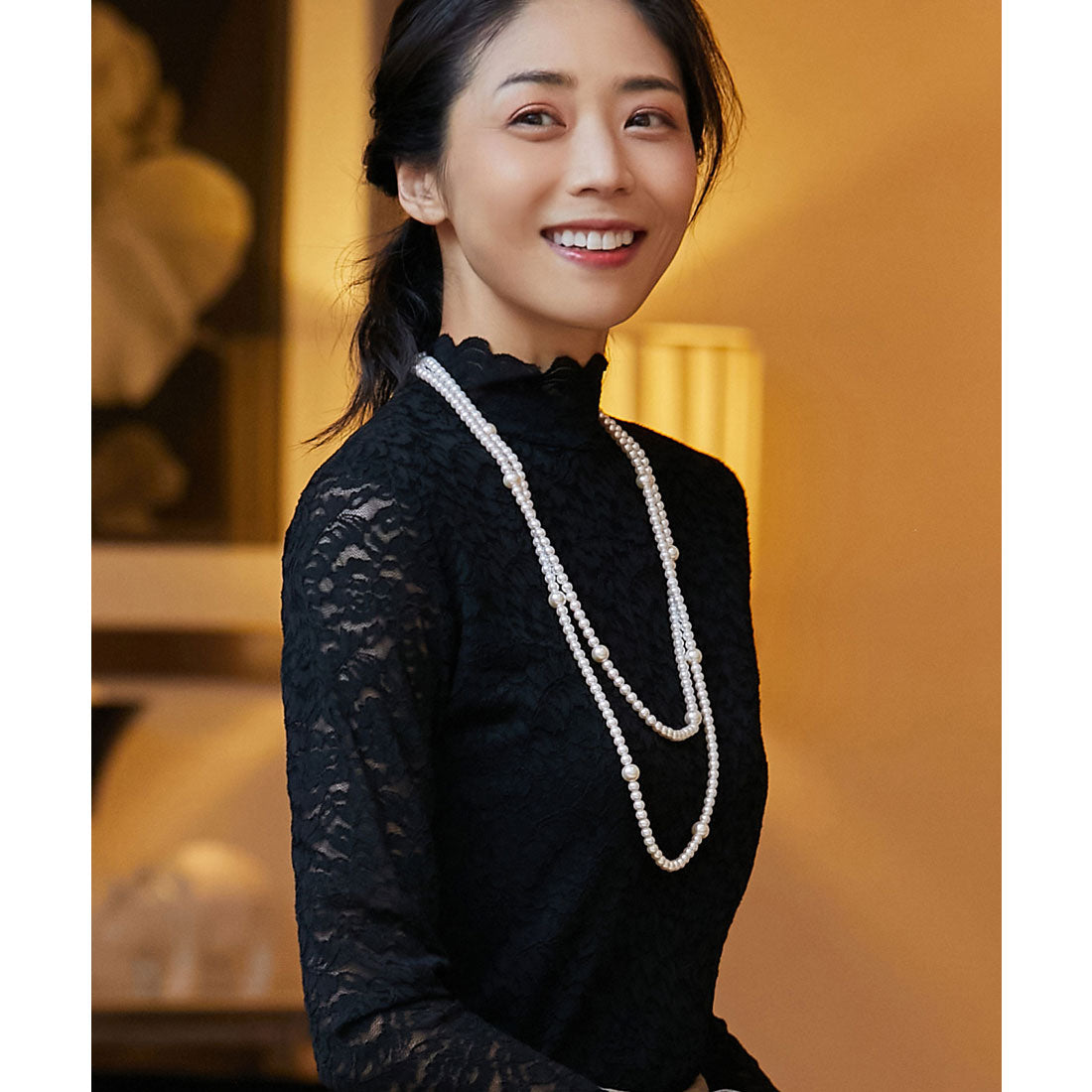 DRESS+ Long Fake Pearl Necklace [Wedding] [Ceremony] [Party]