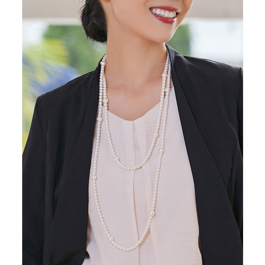 DRESS+ Long Fake Pearl Necklace [Wedding] [Ceremony] [Party]