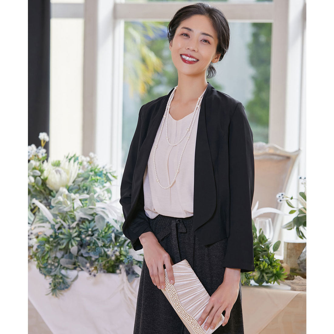 DRESS+ Long Fake Pearl Necklace [Wedding] [Ceremony] [Party]