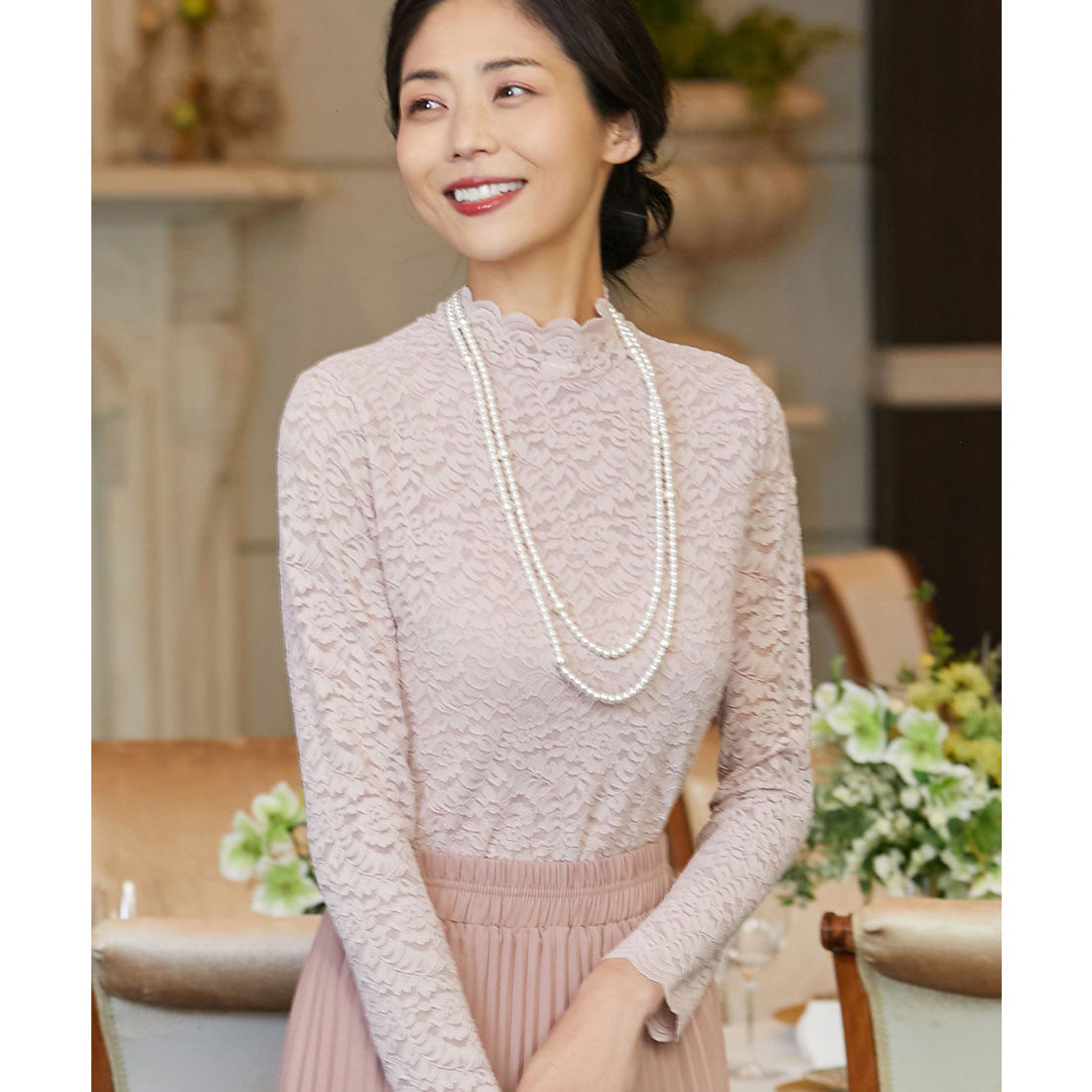 DRESS+ Long Fake Pearl Necklace [Wedding] [Ceremony] [Party]