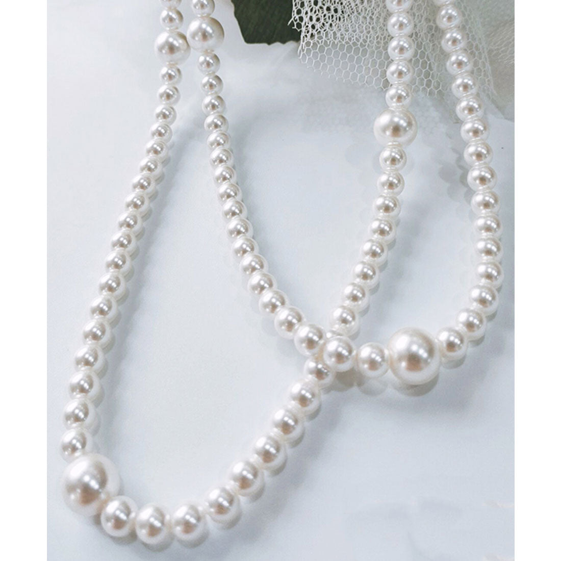 DRESS+ Long Fake Pearl Necklace [Wedding] [Ceremony] [Party]