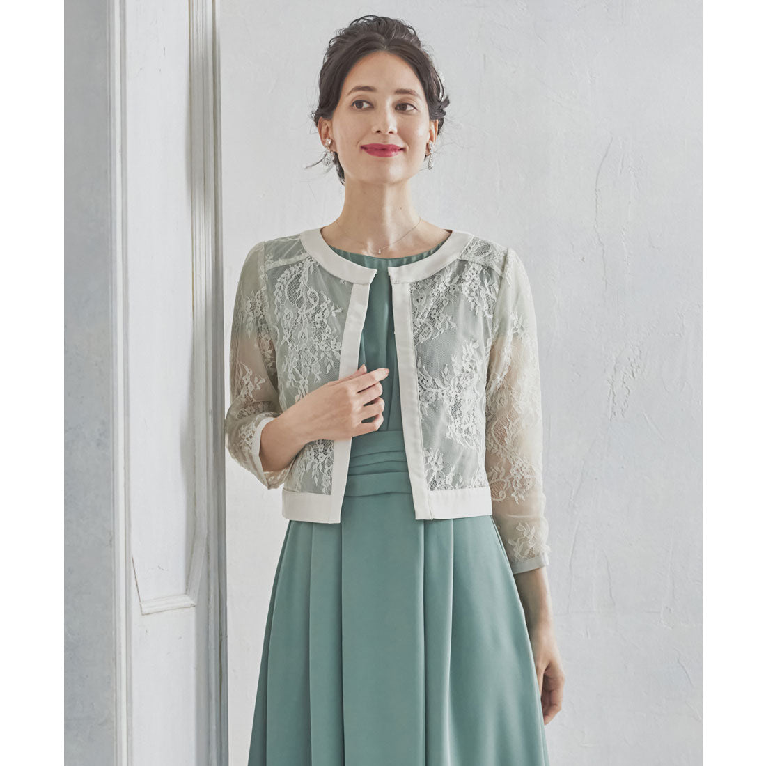 ドレスプラス DRESS+ ボレロ パーティーボレロ ショートジャケット パーティードレス 結婚式